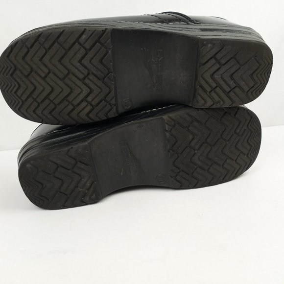 Dansko Black Leather Clogs Size Eur 41 USA 10.5- 11 - Picture 8 of 15